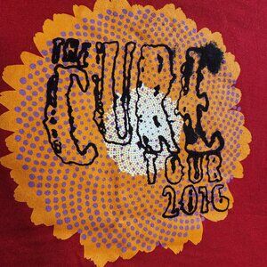 The Cure - 2016 USA Tour - T Shirt - Size Medium - Red